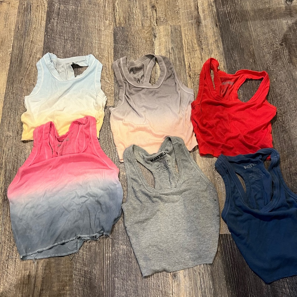 Katie J NYC Women's Tank Tops - Red, Blue, Gray, Pink, Yellow
